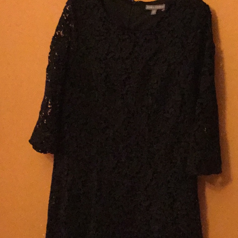 Black lace dress